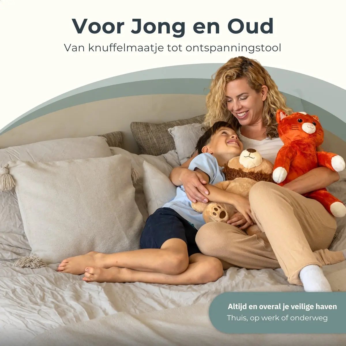 Verzwaringsknuffel met hartslag (2kg) Kiki de kat KUDL®