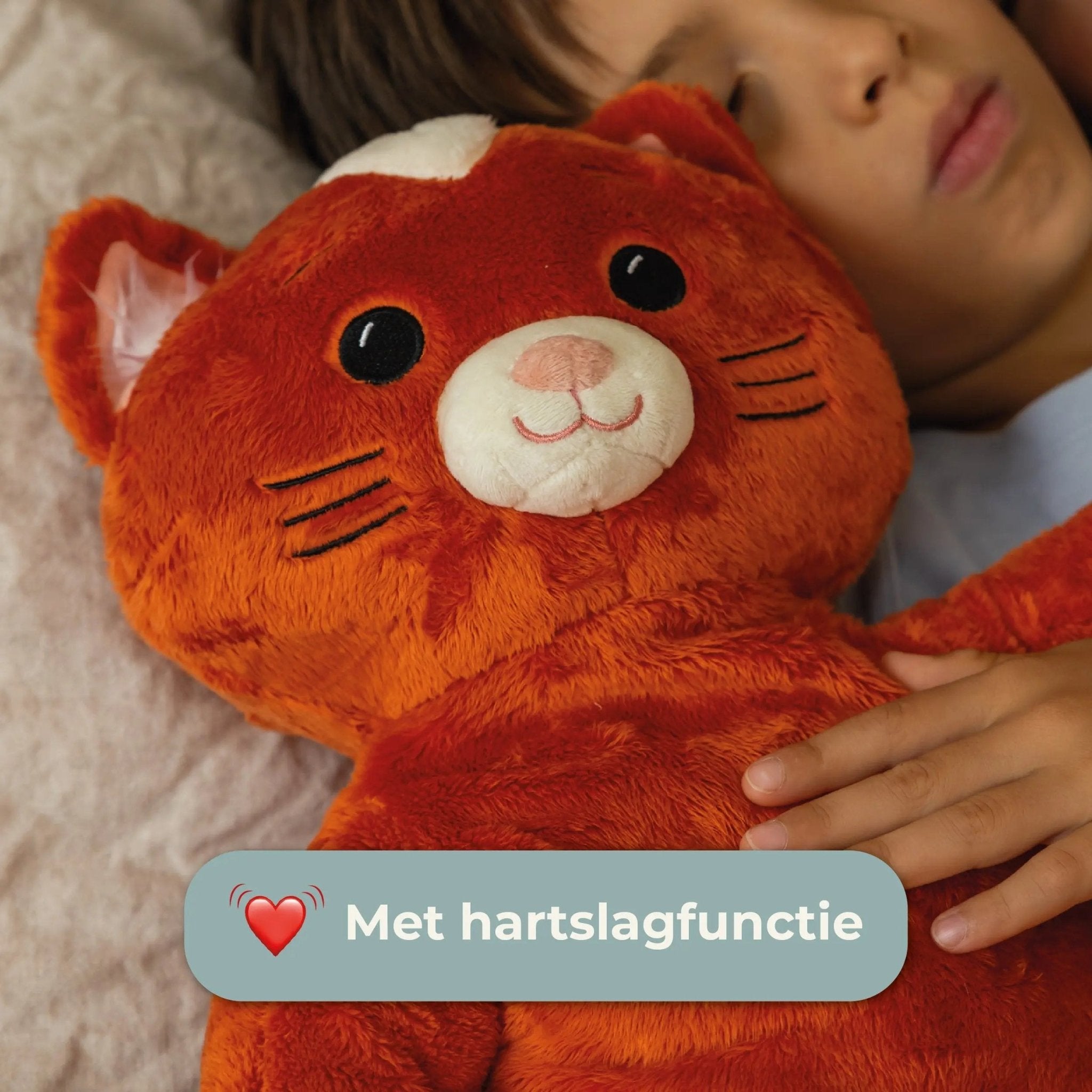 Verzwaringsknuffel met hartslag (2kg) Kiki de kat KUDL®