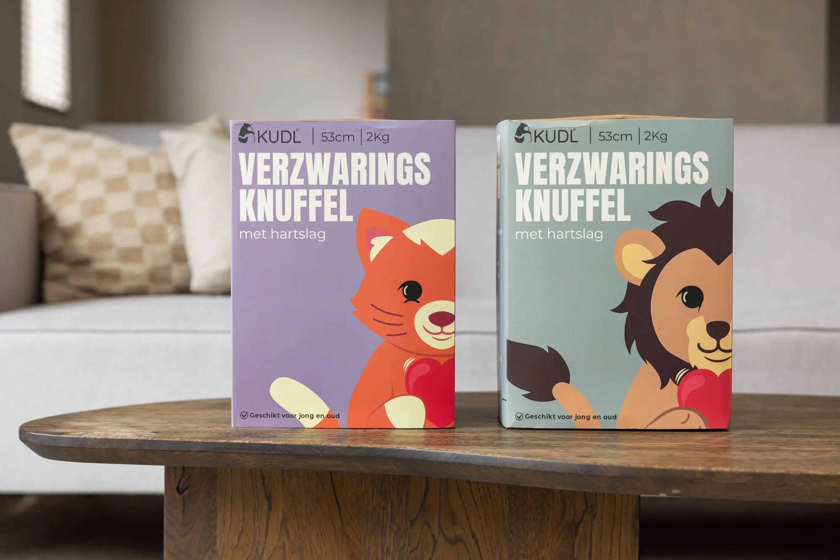 Verzwaringsknuffels met Hartslag (2kg) Ludo & Kiki KUDL®