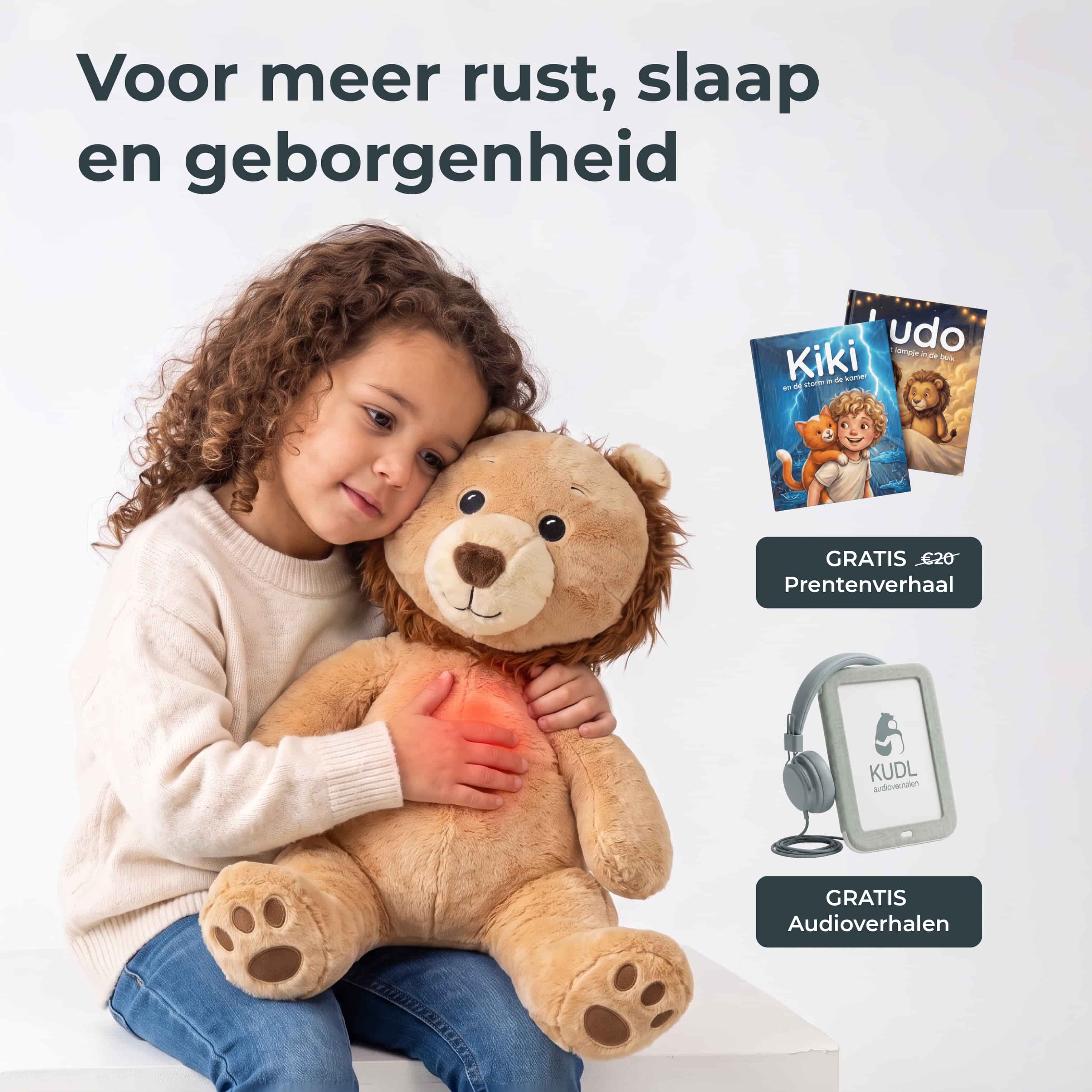 Verzwaringsknuffel met hartslag — Ludo de Leeuw