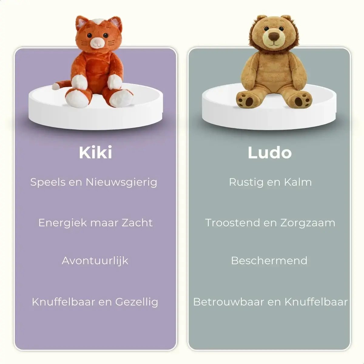 Verzwaringsknuffel met hartslag (2 kg) Ludo de leeuw KUDL®