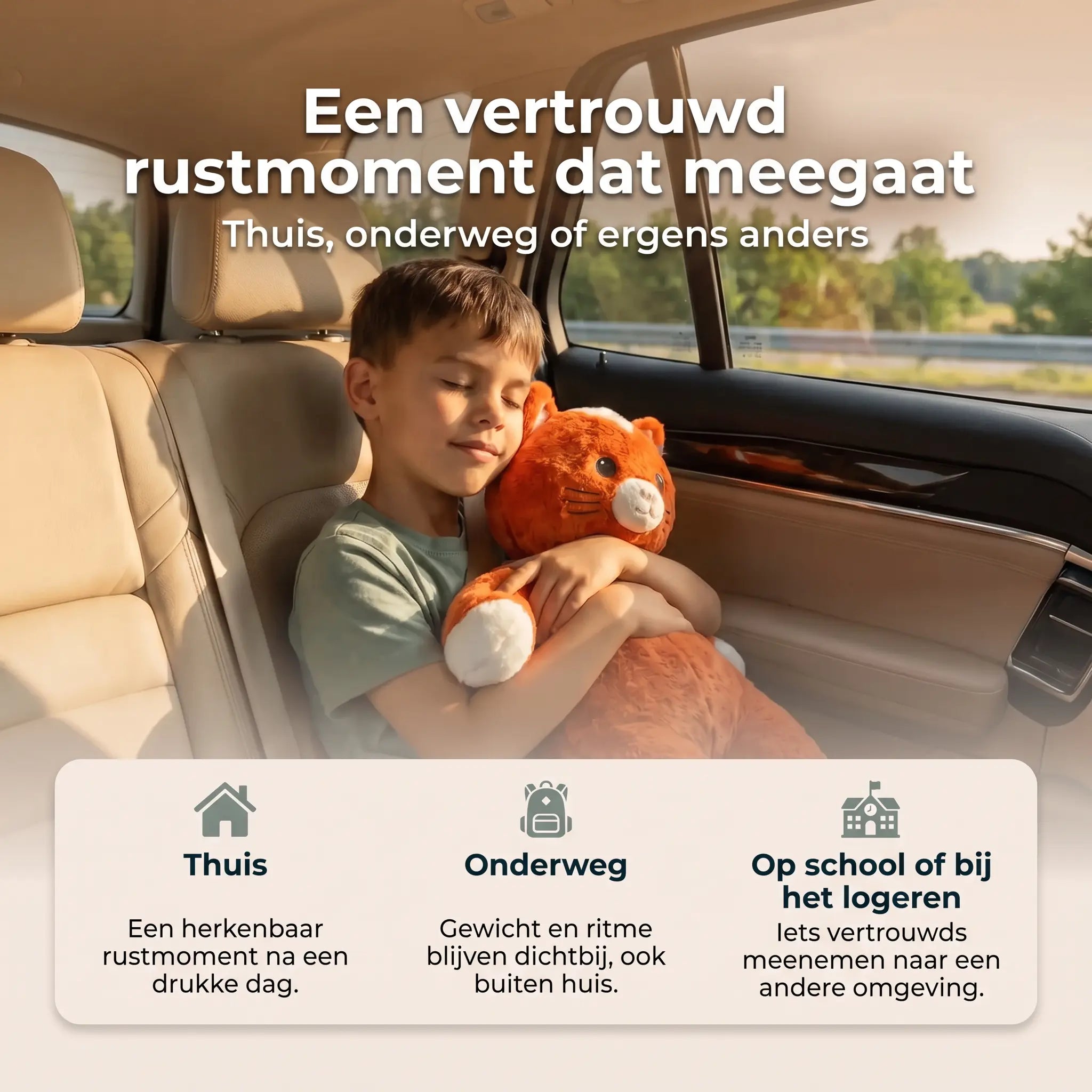 Verzwaringsknuffel met hartslag — Kiki de Kat (Copy)