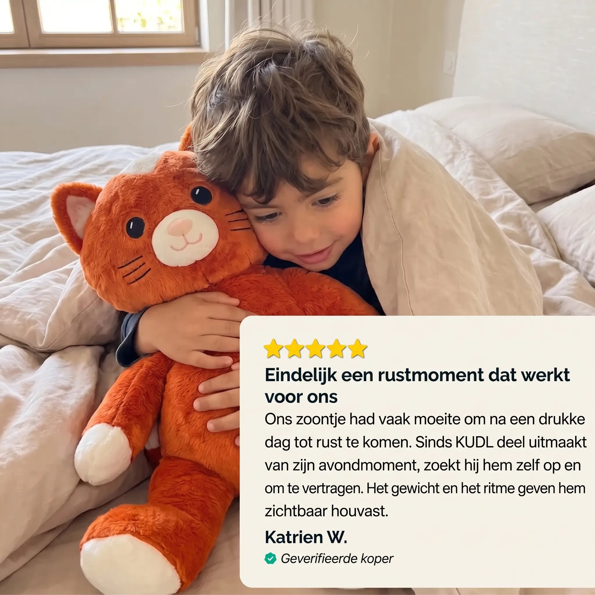 Verzwaringsknuffel met hartslag — Kiki de Kat (Copy)
